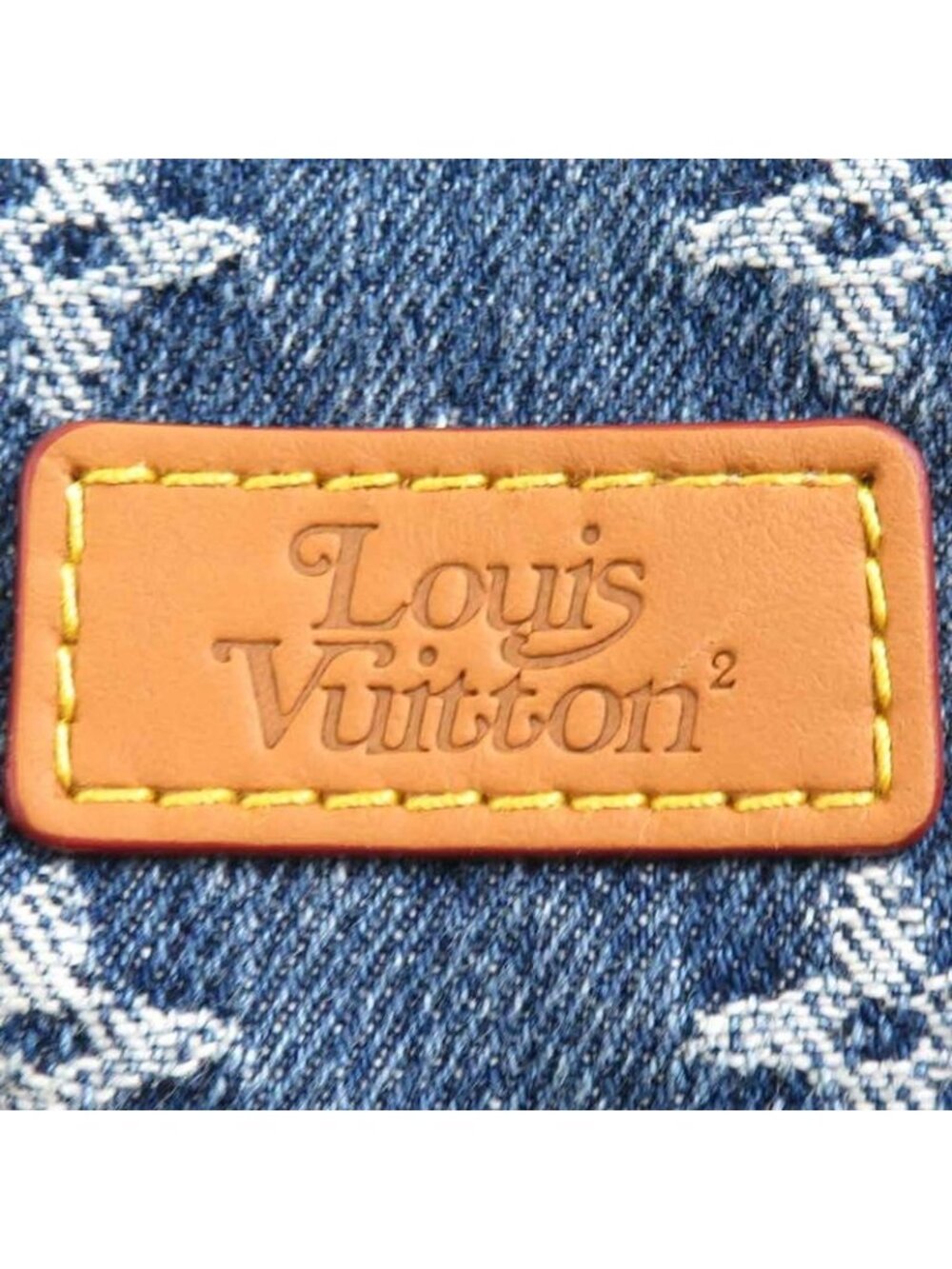 Louis Vuitton Scarf NIGO Collaboration Echarpe Shearling Denim Mp2703 - Picture 6 of 8